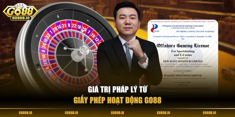 Giá trị pháp lý từ giấy phép hoạt động Go88